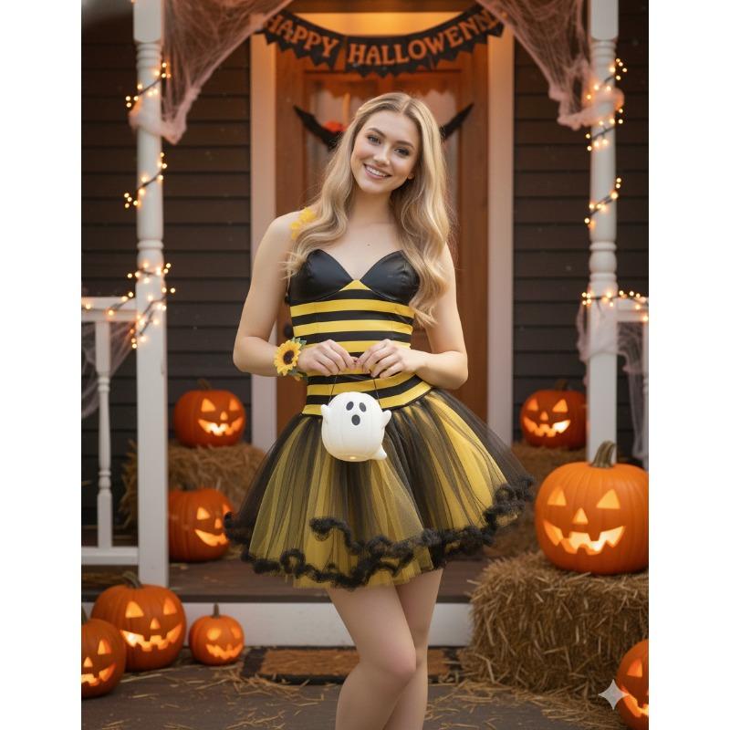 European and American Halloween Halloween Bee Ladybug Adult Children Costume Party Play Bee Festival