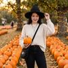 Foldable Knit Pointed Witch Hat for Halloween - Size