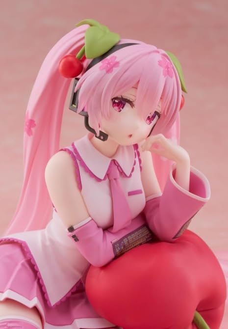 Stolní Roztomilá Sakura Miku Třešňový Polštářek Oficiální Figurka Hatsune Miku