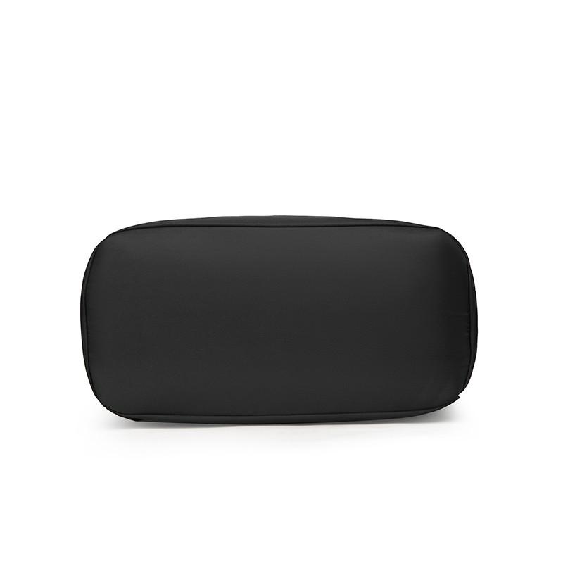 Urban leisure business roll-up backpack, college student roll-up bag, solid color roll-up roll-top backpack.