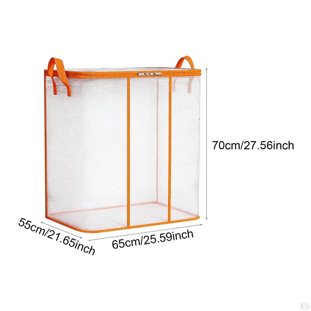 Clothing Storage Bag Moving Durability Quilts Organization with Carrying Handle for Blankets