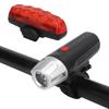 Ultra Bright Bike Light Set USB Rechargeable Bicycle Front Headlight and Back Taillight for Road Mountain Cycling