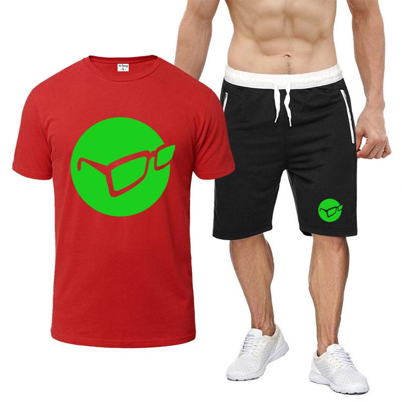 Korda Inspired Tribute Print 2025 Men's New Summer Nine-color Short-sleeved T-shirt+ Sports Pants Thin Breathable Suit