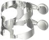 Harrison Hertz Alto Saxophone Ligature A2, Silver Plated Finish