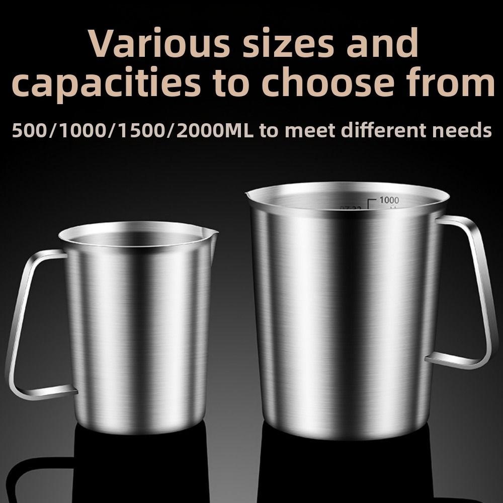 Stainless Steel Stainless Steel Cup 500/1000/1500/2000ML Coffee Latte Cup Home Kitchen