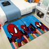 Marvel Cartoon Printed Themed Rug | Spider-Man Hero League City Adventure - Patterned Design Doormat | 80X50 Rectangular Shape