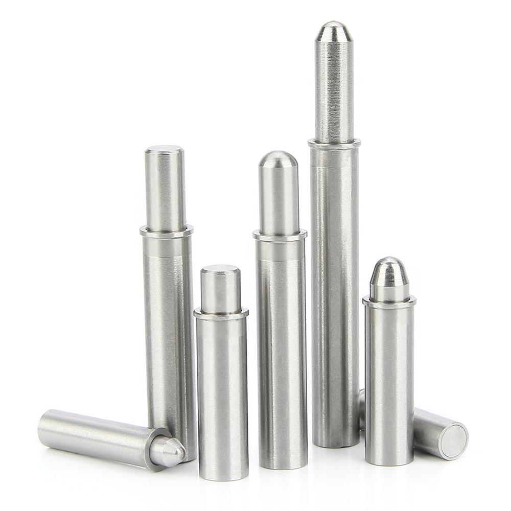 Flat/Taper R/Ball Head Spring Plunger Stainless Steel Short Diameter Retractable Spring Loaded Plunger