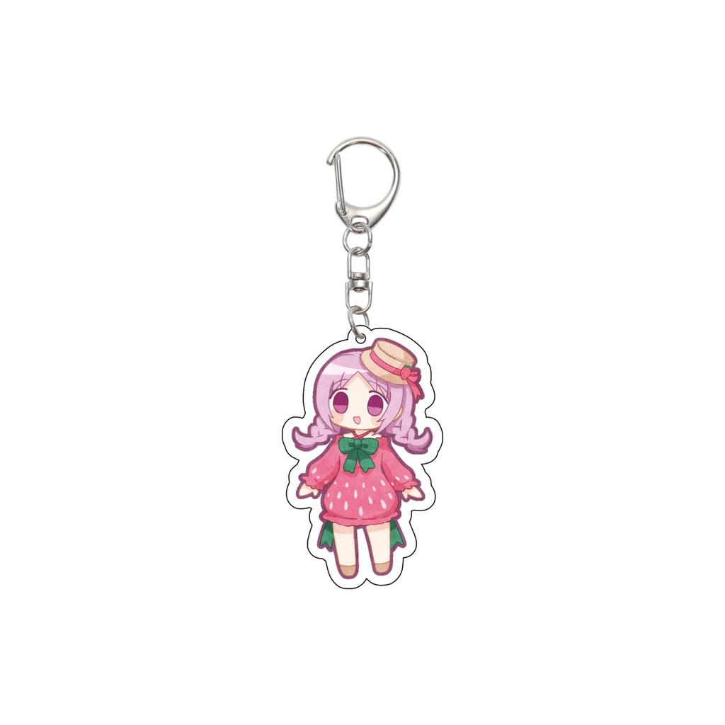55MM Anime Puella Magi Madok Keychain Kaname Madoka/Akemi Homura/Miki Sayaka Key Chain Acrylic Model Plate Christmas Gifts