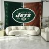 New York Jets Wall Tapestry Aesthetic Wall Hanging Printed Fabric Blanket Decorative Tapestries for Bedroom Living Room Home Decor