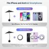 Magnetic Phone Umbrella for Sun,Outdoor Phone Sun Shade Shield with Flexible Angle Design & Rotatable Phone Ring,Umbrella for iPhone 17 Air 16 15 14