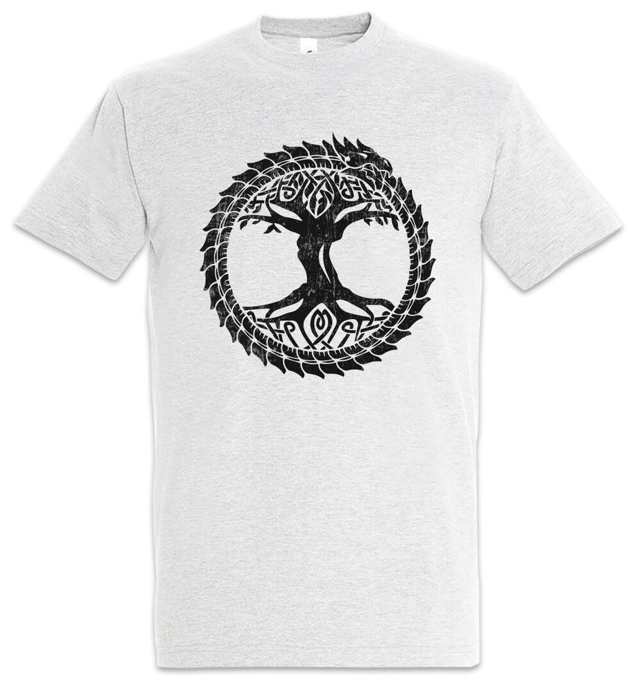 Ouroboros Yggdrasil Men's T-Shirt Celtic Irminsul Tree Loki of Life Thor Snake