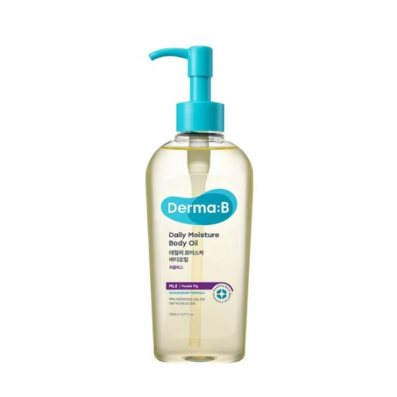 Derma:B Daily Moisture Body Oil Purple Fig 200ml – Lightweight Nourishing Body Oil for Soft & Radiant Skin