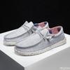 Spring summer new casual comfortable canvas shoes fashionable versatile anti slip men's flats breathable soft soled men's shoes