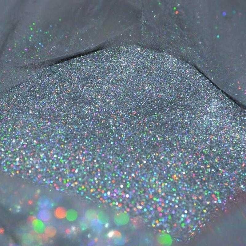 02mm/0.4mm/0.6mm / Prach na nehtové umění Laserový prášek Flitry Třpytky Paillette