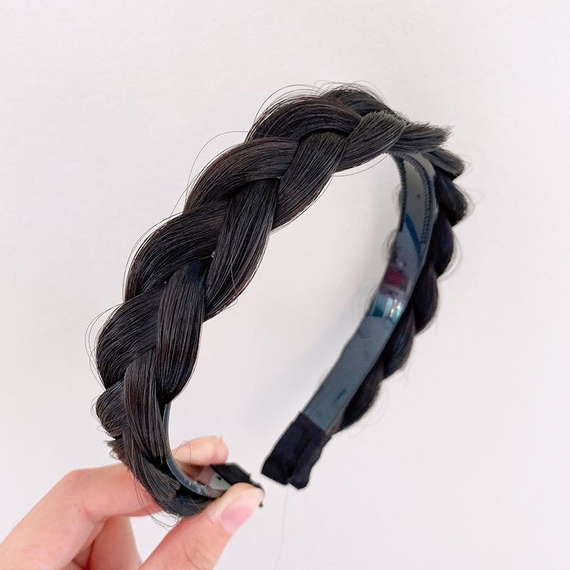 Women Hair Band Fishbone Braid Lazy Wig Twist Braid Headband Hairpin Bohemia Fashion Non-slip Headdress Bridal Hair Accessories