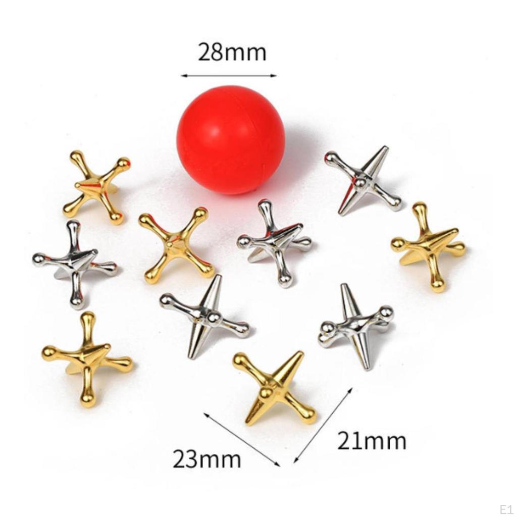Metal Jacks Game Easy to Learn with Balls Screen-Unrestricted for Children