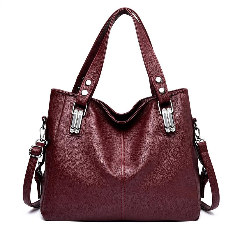Nákupní taška s vzorem liči pro každodenní použití, Dámská kabelka, Ležérní a módní, Jednoramenná crossbody taška