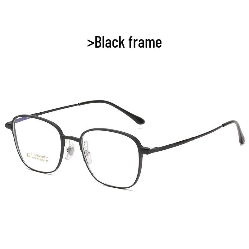 Aviation Titanium Myopia Glasses with Anti-Blue Light Oval Frame - Model 3109, Lightweight High-Prescription Lenses. Myopia Blue Light Blocking