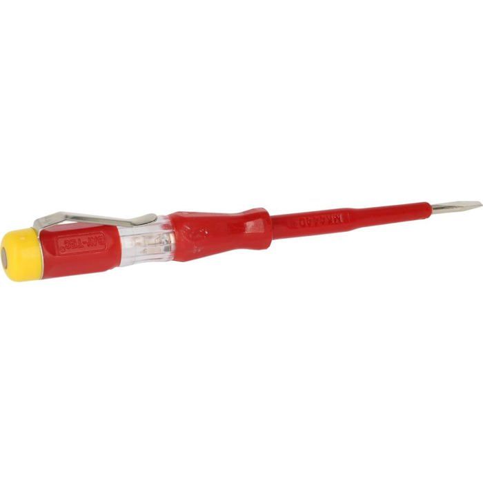Tournevis testeur - BRILLIANT TOOLS - Standard - Rouge - Protection électrique