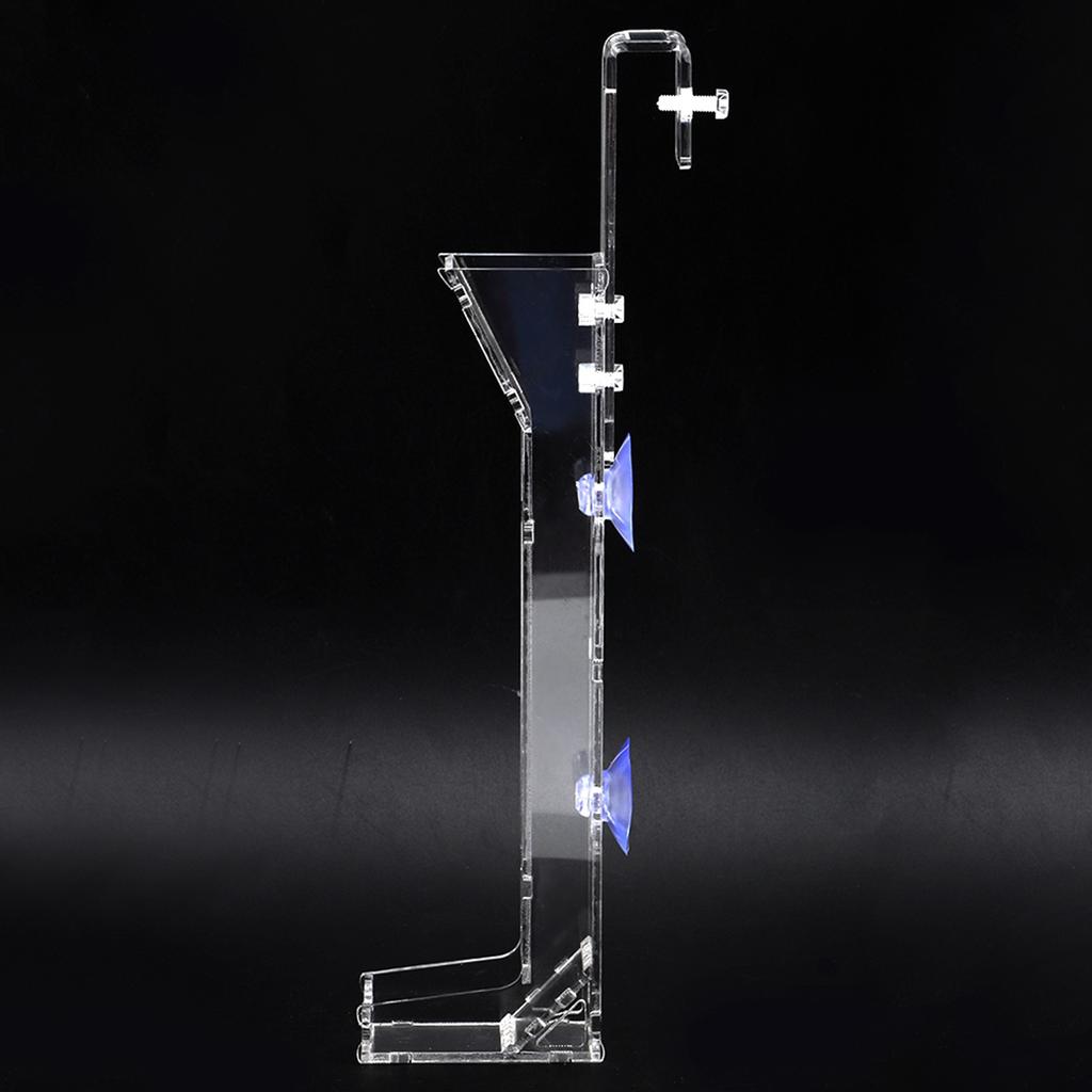 Mini Acrylic Fish Shrimp Food Sunken Feeder Granules Diet Feeding Tube Accessory for Aquarium