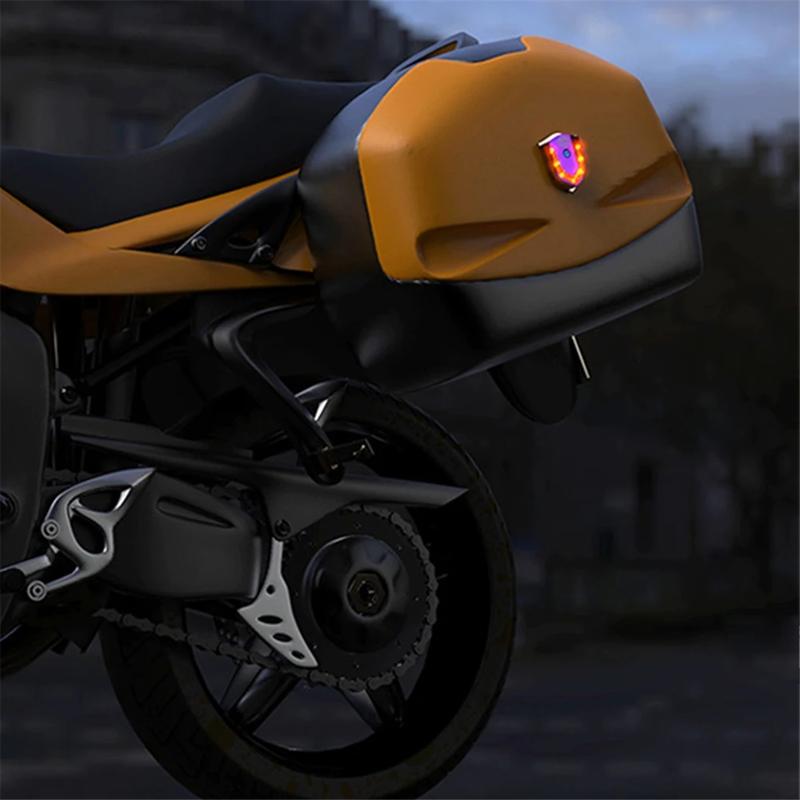 USB Motorcycle Helmet LED Light Wireless Smart Riding Warning Safety Lamp Lights for Motorcycle Helmet Accessories