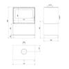 Wood Burning Steel Stove KRATKI KARI 80 Ø 180 12 kW Recess for Wood Self Closing Door