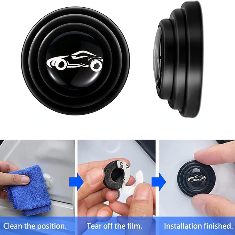 20Pcs Car Trunk Sound Insulation Pad Universal Car Door Shock Absorbing Gasket Shockproof Thickening