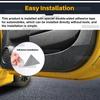 Suede Door Anti-kick Pad For Fiat 500 2008-2024 Abarth 595 695 2012-  2024 Car Leather Carbon Mat Interior Trim Accessories