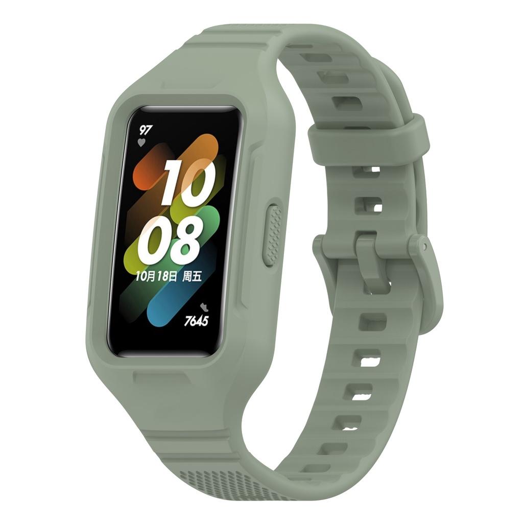 

Silicone Strap For Huawei Band 9 8 7 6 Honor Band 6 Pro Watch Sport Wristband Accessories With Case Full Cover Bracelet Huawei Band 6