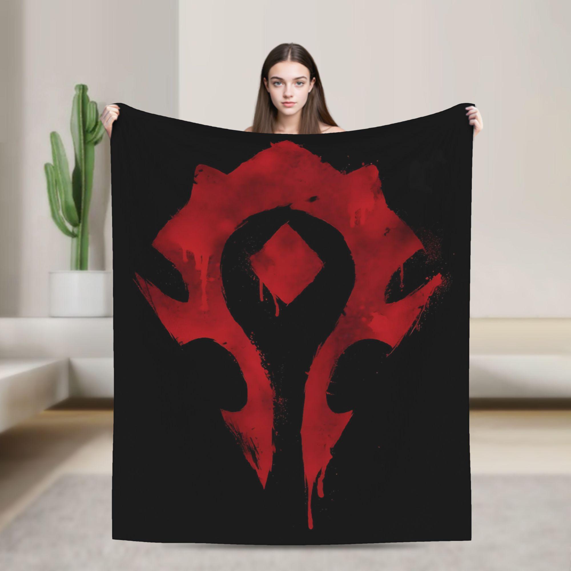 WOW World of Warcraft Артас Ретро Игра Фланелевое Одеяло Супер Теплое Плед для Спальни Кемпинга Покрывало Чехол на Диван-кровать 75cmx90cm