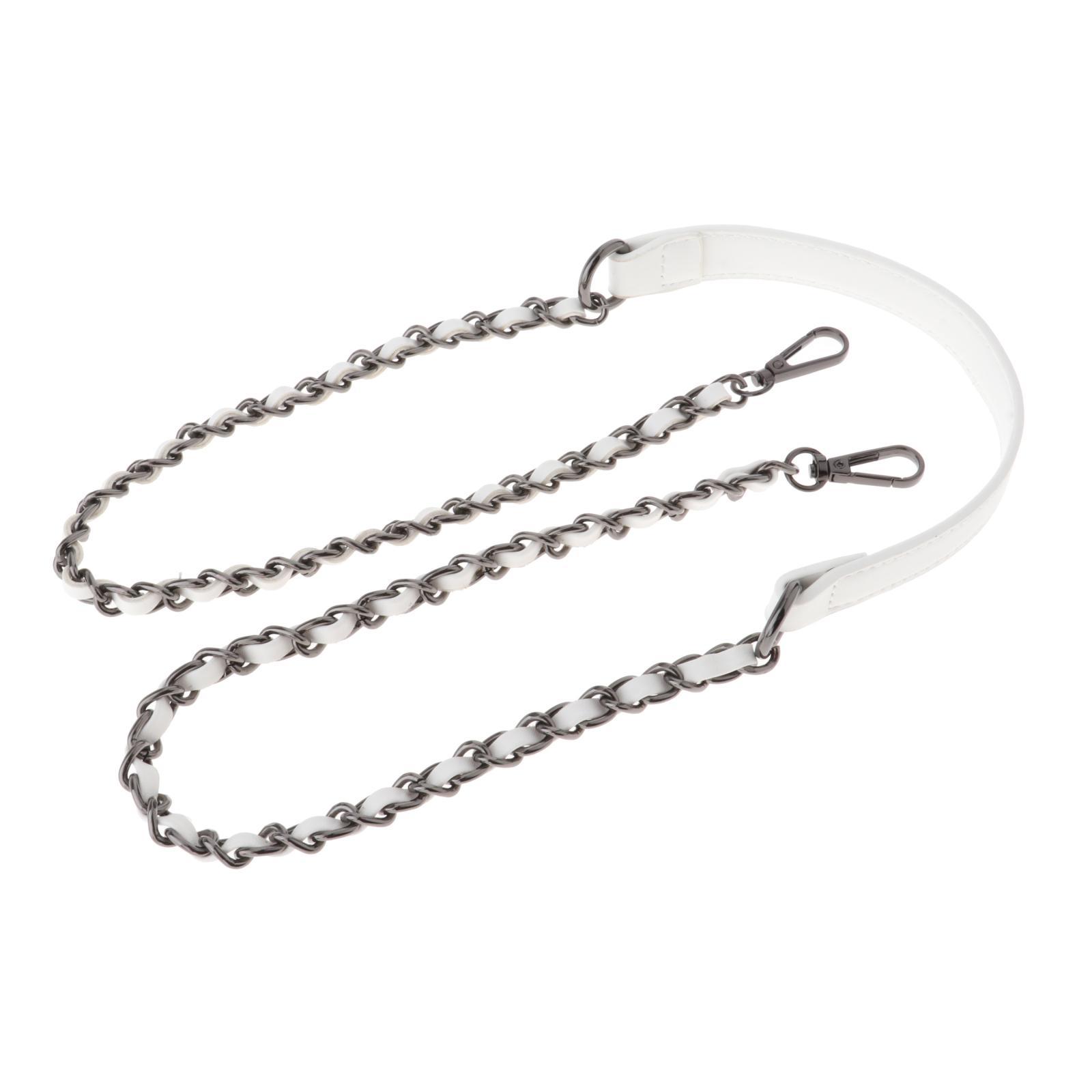 

Long Purse Chain Strap Crossbody with Buckle Shoulder Strap Accessories Detachable DIY Leather for Replacement Decoration Wallet
