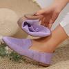2024 NEW Solid Color Square Toe Mesh Loafers Shallow Women Flats Shoes Soft Bottom Knit Flats Mesh Shoes Casual Slip On Boat Shoes