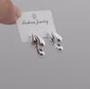 Irregular Three Waterdrop Geometry Gold Color Smooth CCB Drop Earrings for Women Minimalism Hyperbole Fashion Party Jewelry