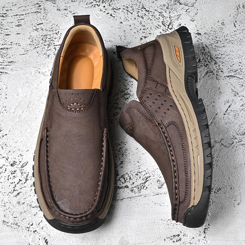 Men's Trendy Casual Shoes Fashionable Wide Toe Appearance Breathable Lining Flexible Sole All Match Lightweight Daily Sneakers