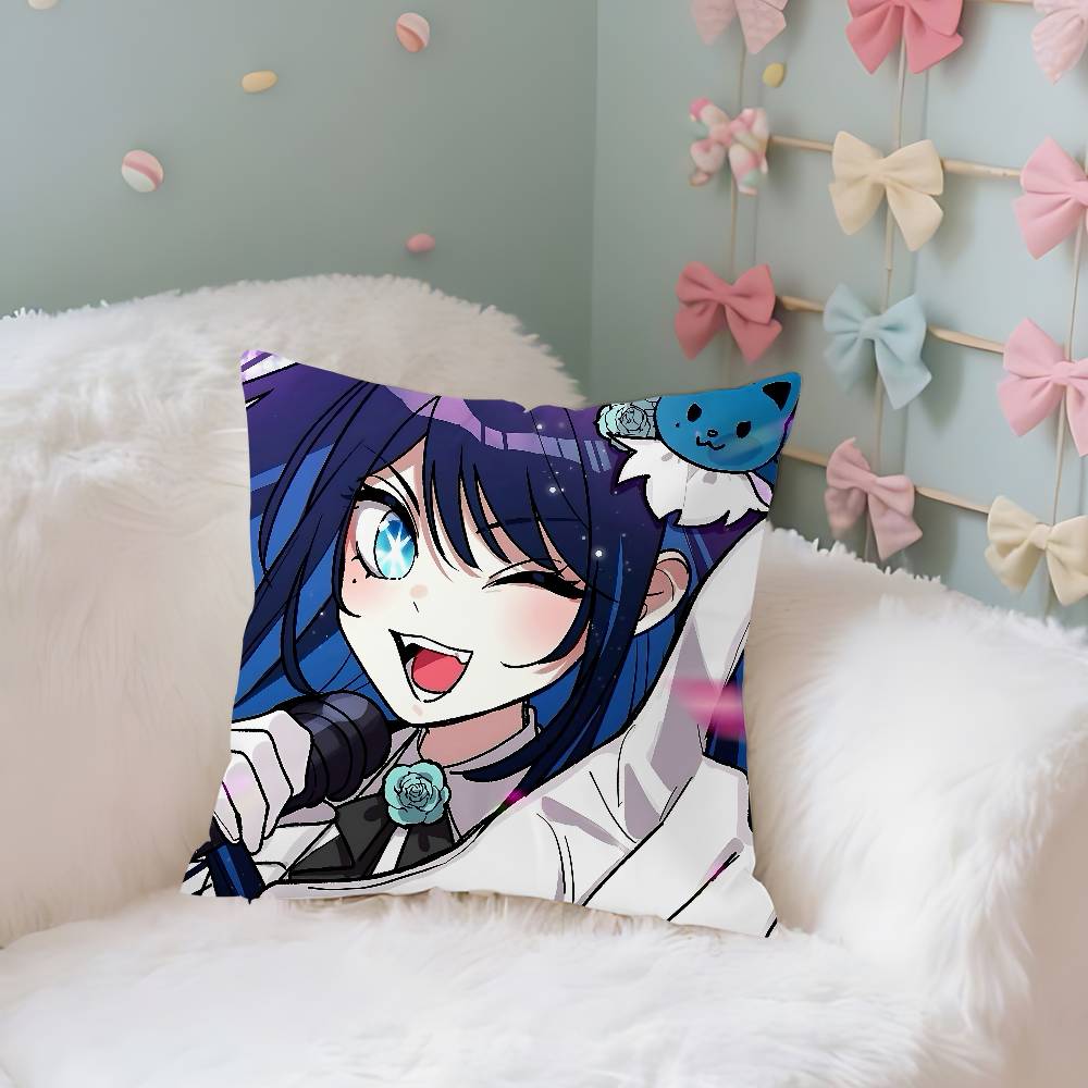 A-Ados-K-Kyogens-X Uta-s Pillow Case Cushion Cover Soft Cute Throw Pillow Case For Car Sofa Pillowcase Polyester With Zipper