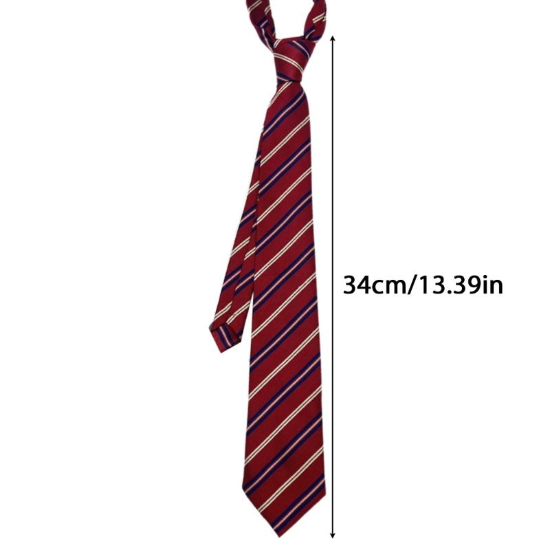 Camicia Cravatta Donna Fresca Universale Cravatta Stile Britannico Studente College Cravatta Tipo con Zip/Elastico/Autolegante Cravatta