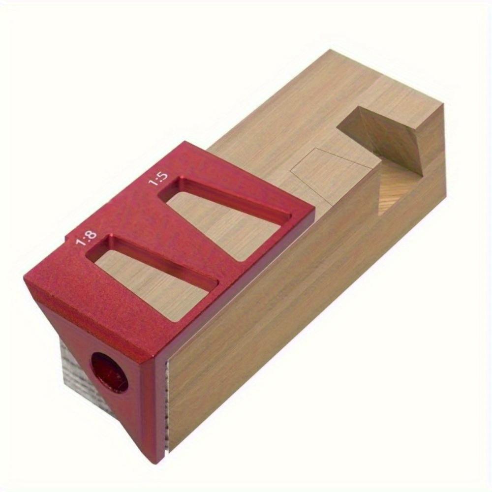 45/90 Degree Center Finder Woodworking Square Dovetail Jig - Multifunctional Marking Gauge, Aluminum Alloy Center Scribe Ruler