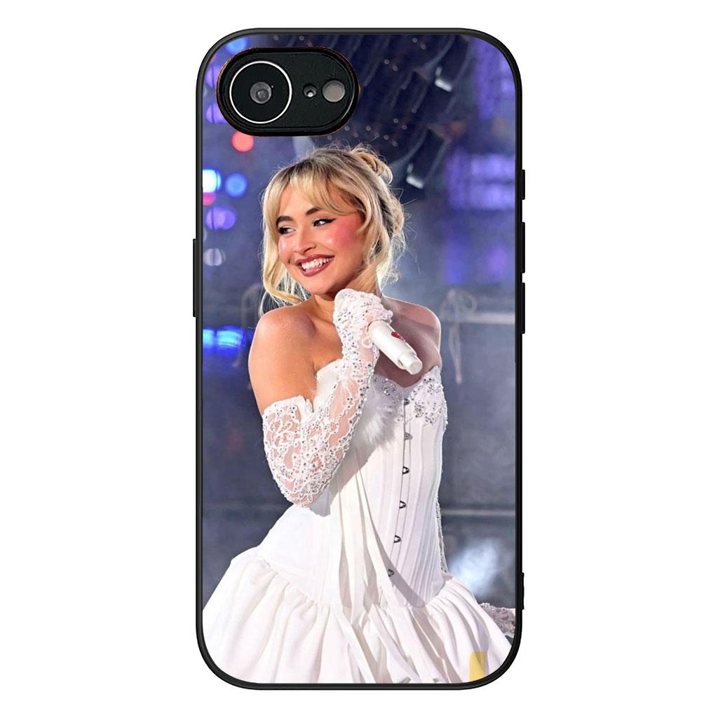Sabrina Sc Carpenter Phone Cover for Apple iPhone 16 15 14 Plus 13 12 Mini 17 Pro Max + ProMax 16E Air Case