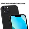 Luxury for iPhone 16 15 14 Pro Max Plus 13 12 11 7 Black Phone Case,Soft TPU Silicone Shell Shock-Absorbing Camera Protection Cover