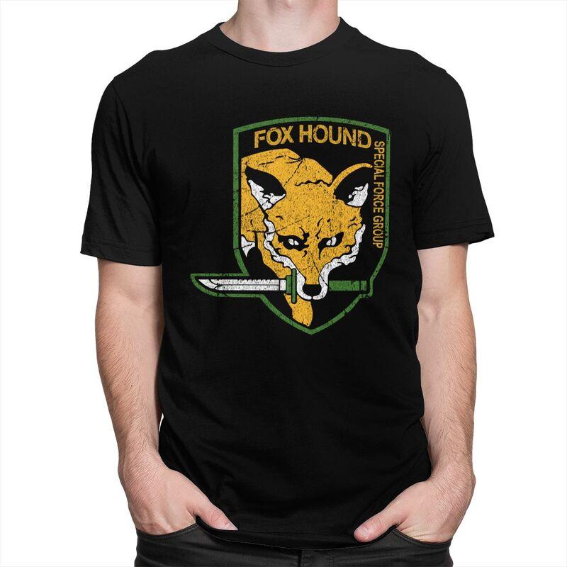 Custom Metal Gear Solid Fox Hound T Shirt Men Short Sleeves 100 Cotton Tshirt Video Game Tees Fashion Tshirts