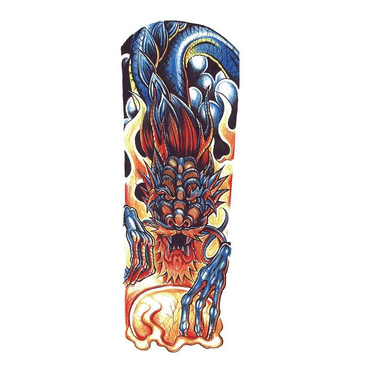 Full Arm Tattoo Sticker Large Flower Arm Waterproof Tattoo Sticker Full Arm Simulation Tattoo Amazon Set Single Piece Tattoo