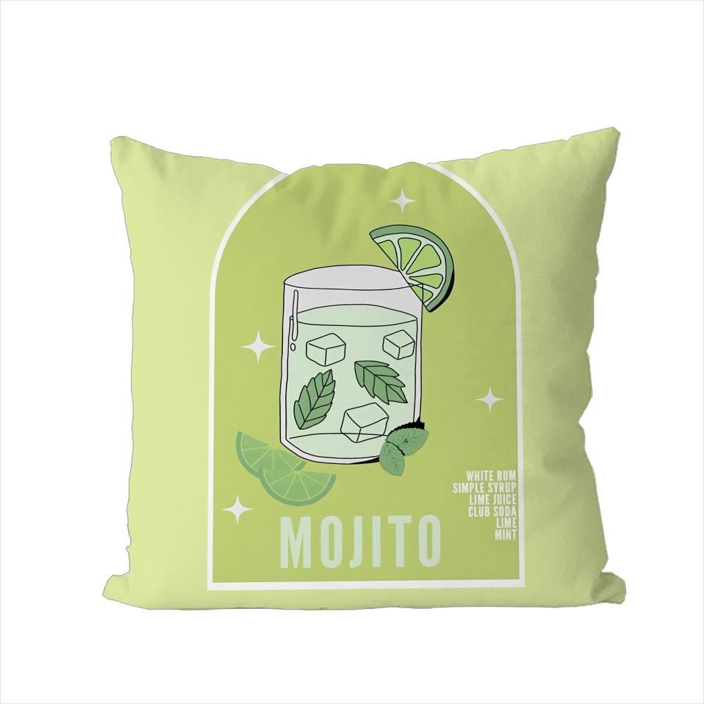 

Mojito Cocktail Art Pillow Case For Car Sofa Decorative Home Doublesided Print Plush Square Throw Pillow Cushion Cover 30x30cm