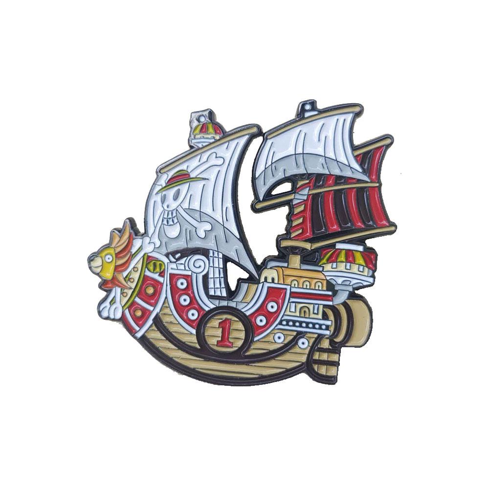 Creativity Anime One Piece Enamel Pins Monkey D Luffy Badges Men Women's Brooches Cool Briefcase Badges Decorate Gifts