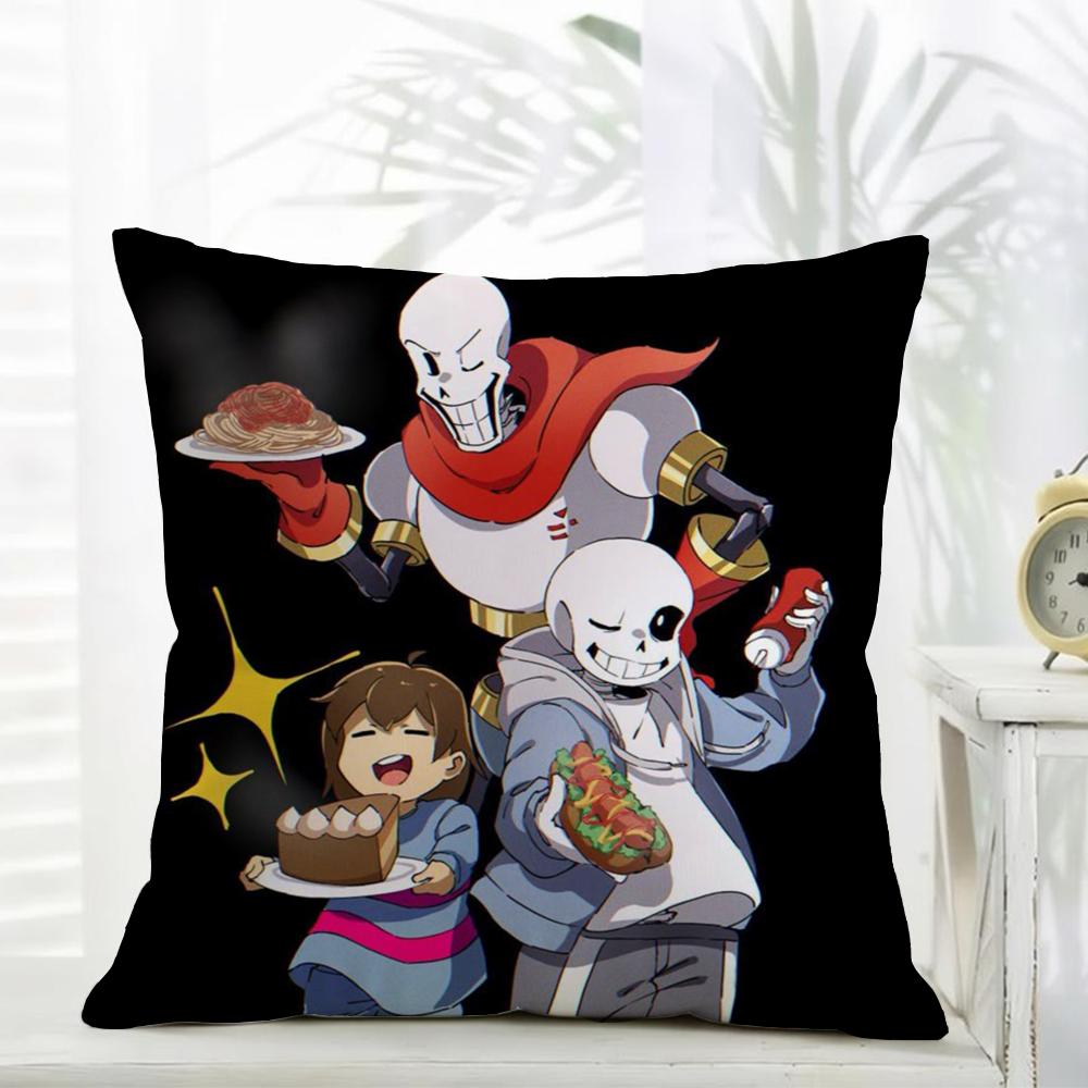 Spiel UUndertale Kissenbezug Täglich Waschbar Leinen Kissenhülle Weich für Sofa Bett Wohnzimmer Dekoration
