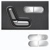 Silver Meatl Car Inner Door Seat Heating Button Sticker For Benz CLA GLA +