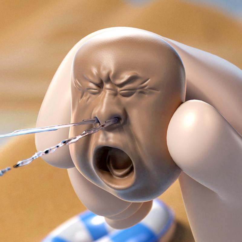 Gesichts Gähnen Wasserspray Spielzeug Lustiges Ornament Kreativer Spaß Kneifen Entspannendes Spielzeug Tischdekoration Geburtstag Feiertag Besondere Geschenke