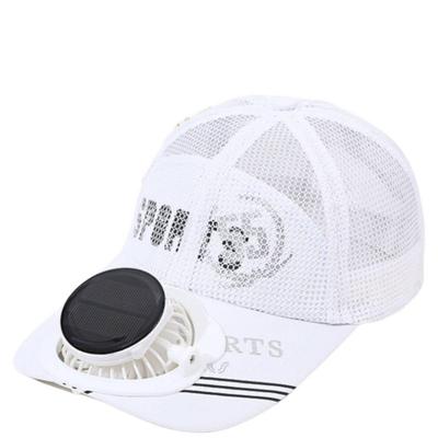 Summer Solar Charging Fan Cap Outdoor Sports Mesh Baseball Cap (8-18 Hours)