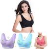 Damen Sexy Front-Kreuz Verstellbare Seiten-Schnalle Spitze Weste Kabelloser Sport-BH Für Ultimativem Komfort Und Stil
