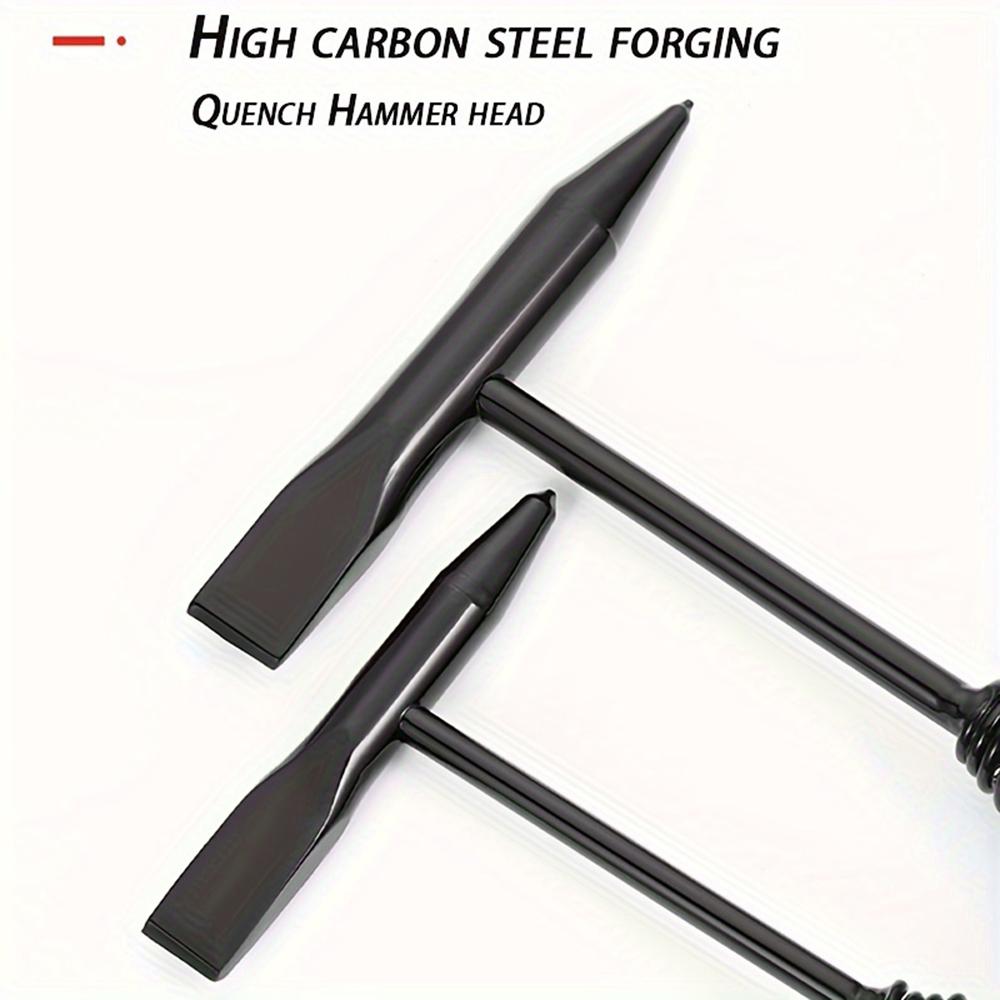 300/500g Odrezovací Svářecká Struska Kladivo Pružinová Rukojeť Svářecké Sekací Kladivo Vysoce Uhlíková Ocel, Odstraňování Rzi Svářecká Struska Kladivo
