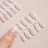 100 stk. Korte Matte Kunstige Negle Fuld Dækning Kiste Firkantet Mandel Press-On Kunstige Negle Bløde Gel Neglespidser Manicure Forlængelsesværktøjer